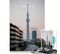 Puzzle da 1000 pezzi per adulti, Tokyo, Giappone, con ritagli precisi, gioco creativo per stimolare la mente, svago e divertimento, regalo di compleanno (38x26cm)