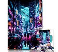 Puzzle da 1000 pezzi per adulti Tokyo Giappone Neon Puzzle per adulti apprendimento educativo per È ideale come regalo per tutta la famiglia 26x38cm