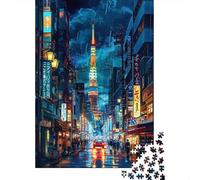 Puzzle Da 1000 Pezzi Per Adulti Tokyo Tower Neon Night-1 Puzzle Per Adulti, Giocattoli Fai Da Te, Decorazione Per La Casa, Regali Unici Per Compleanno E Natale 38x26cm/1000pcs