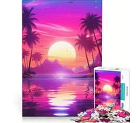Puzzle da 1000 pezzi per adulti tonalità orizzonte tropicale gioco impossibile ideale per passare il tempo durante le vacanze regalo di compleanno regalo di viaggio 50x75cm