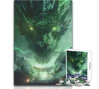Puzzle da 1000 pezzi per adulti Torii Gate Dragon Legend Goditi un dolce relax e svago Vestibilità stabile Taglio preciso Dimensioni del giocattolo: 50x75cm