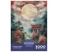 Puzzle Da 1000 Pezzi Per Adulti Torii Gate in Japan Puzzle Gioco Rompicapo Decorazione Da Parete Regali Unici Per Compleanno E Natale 38x26cm/1000pcs