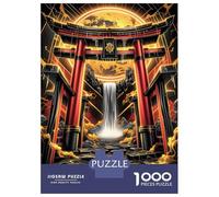 Puzzle Da 1000 Pezzi Per Adulti Torii Waterfall Gate Puzzle Per Adulti Gioco Per Famiglie Regali Per Donne Regali Unici Per Compleanno E Natale 38x26cm/1000pcs