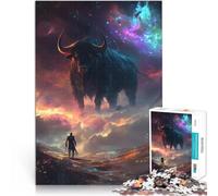 Puzzle da 1000 pezzi per adulti Toro gigante e viaggiatore Giocattolo educativo per l'apprendimento perché è ideale come regalo per tutta la famiglia 75x50cm
