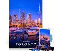 Puzzle da 1000 pezzi per adulti, Toronto, Canada, Neat Fit Decor Focus Building Toy, Gioco di pace, Regalo di compleanno (38x26cm)