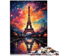 Puzzle da 1000 pezzi per adulti Torre Eiffel dopo la pioggia Puzzle da 50 x 75 cm tutta la famiglia
