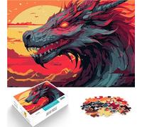 Puzzle da 1000 pezzi per adulti Tramonto del drago Antistress Vacanza in patria Uccidere il tempo Migliorare l'amore tra le coppie 75x50cm