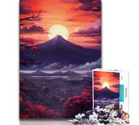 Puzzle da 1000 pezzi per adulti, tramonto sulla città con alberi, puzzle per adulti, perfetti per le serate di gioco, giocattolo colorato per la casa, regalo (dimensioni 75x50cm)