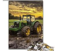 Puzzle da 1000 pezzi per adulti, trattore agricolo, puzzle in cartone 26X38cm, decorazione fai da te, sfida per il cervello, per adulti, famiglia, regalo di Natale