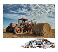 Puzzle da 1000 pezzi per adulti trattore agricolo puzzle per il divertimento della famiglia attività divertenti a casa regalo di compleanno regali di viaggio (dimensioni 38x26 cm)