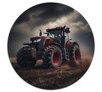 Puzzle da 1000 pezzi per adulti, trattore agricolo, puzzle rotondo in cartone, attività educativa per le abilità cognitive, miglioramento delle abilità cognitive (67,5x67,5 cm)