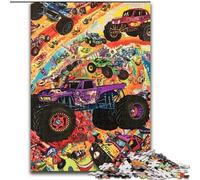 Puzzle da 1000 pezzi per adulti Trattore nel mare di fiori Puzzle per adulti 26X38CM Regalo perfetto per l'arredamento della casa e il divertimento delle feste
