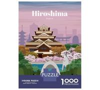 Puzzle Da 1000 Pezzi Per Adulti Travel to Hiroshima Puzzle Gioco Rompicapo Decorazione Perfetta Regalo Di Compleanno, Regali, 38x26cm/1000pcs
