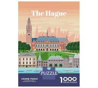 Puzzle Da 1000 Pezzi Per Adulti Travel to The Hague Puzzle Per Adulti Gioco Rompicapo Difficile Compleanno E Natale 70x50cm/1000pcs