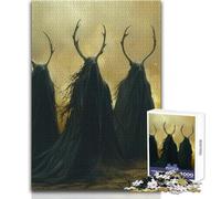 Puzzle da 1000 pezzi per adulti Tre druidi erranti Goditi un dolce relax e svago Vestibilità stabile Taglio preciso Dimensioni del giocattolo: 38x26cm
