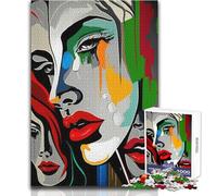 Puzzle da 1000 pezzi per adulti, tre facce, perfetto per le ore di svago tranquille, giocattolo da gioco con taglio preciso di alta qualità, dimensioni 38x52cm