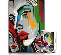 Puzzle da 1000 pezzi per adulti, tre facce, perfetto per le ore di svago tranquille, giocattolo da gioco con taglio preciso di alta qualità, dimensioni 50x75cm