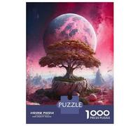 Puzzle Da 1000 Pezzi Per Adulti Tree on The Pink Planet Puzzle Per Adulti Giocattolo Decorazione Da Parete Taglio Di Precisione Regali Unici Per Compleanno E Natale 52x38cm/1000pcs