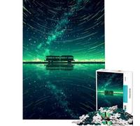 Puzzle da 1000 pezzi per adulti "Treno attraverso il cielo di smeraldo" - Difficile e stimolante per il divertimento in famiglia - Gioco divertente per ragazzi dai 14 anni in su (50x75cm)