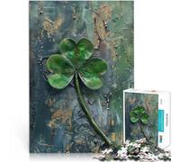Puzzle da 1000 pezzi per adulti Trifoglio irlandese rustico Giocattoli da gioco per regalo di famiglia Migliorare l'amore tra le coppie 52x38cm