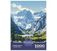 Puzzle Da 1000 Pezzi Per Adulti Trinity Alps Wilderness Landscape Art Puzzle Per Adulti Giocattoli Antistress Assemblaggio Di Modelli Interazione Genitore-figlio 70x50cm/1000pcs