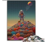 Puzzle da 1000 pezzi per adulti, Trippy Planet Jigsaw in legno, interazione familiare e sfida mentale, sfida di attività per famiglie 1000 pezzi(50x75cm)