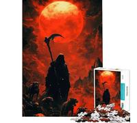 Puzzle da 1000 pezzi per adulti Tristo Mietitore Sotto Sangue Sfida da completare Gioco pratico per passare il tempo durante le vacanze a casa adatto a partire dai 14 anni (38x26cm)