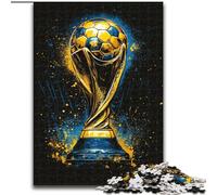 Puzzle da 1000 pezzi per adulti, trofeo di calcio, puzzle in legno, attività educativa per le abilità cognitive, miglioramento delle abilità cognitive, dimensioni 50X75CM