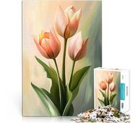 Puzzle da 1000 pezzi per adulti Tulipani Aiuta il cervello ad allenare i giocattoli che creano dipendenza per coltivare la pazienza decorazione murale 75x50cm