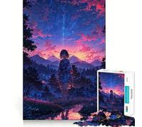 Puzzle da 1000 pezzi per adulti, Twilight Serenity, A Stroll Fine Joint Fun Mind Game Gift Cozy Game Play Xmas Leisure Gift (38x26cm)