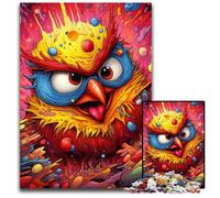 Puzzle da 1000 pezzi per adulti, uccellini colorati, puzzle in cartone, gioco interattivo per famiglie, regalo artigianale con opere d'arte colorate 26X38CM/10,23x14,96 pollici