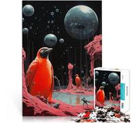 Puzzle da 1000 pezzi per adulti uccello sul pianeta per il giocattolo di sfida del gioco educativo Migliorare l'amore tra le coppie 38x26cm