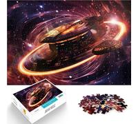 Puzzle da 1000 pezzi per adulti UFO alieno Giocattoli che creano dipendenza e sfidano l'intelligenza del cervello Regalo di opere d'arte 52x38cm