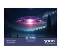 Puzzle Da 1000 Pezzi Per Adulti UFO Sightings Alien Spaceship-2 Puzzle Per Adolescenti Giochi Rilassanti Regali Per Donne Regali Per Amici E Familiari 52x38cm/1000pcs