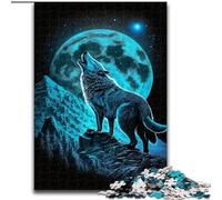 Puzzle da 1000 pezzi per adulti "Ululando il lupo", puzzle impegnativi, dimensioni 50x75cm, gioco per adulti, regalo per famiglie, gioco interattivo, sfida mentale