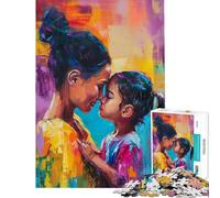 Puzzle da 1000 pezzi per adulti un abbraccio tra madre e figlia un gioco pratico di analisi e logica compleanno e Natale (dimensioni 38x26cm)