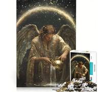 Puzzle da 1000 pezzi per adulti: un bellissimo angelo che versa acqua, gioco educativo, difficile e stimolante, ideale come regalo 50x75cm