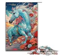 Puzzle da 1000 pezzi per adulti "Un cavallo corre nel cielo" Gioco di puzzle Decorazione perfetta per adolescenti dai 14 anni in su 1000 pezzi (38x26 cm)