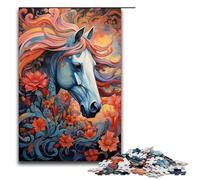 Puzzle da 1000 pezzi per adulti "Un cavallo corre nel cielo" idee regalo per stimolare l'intelligenza e l'apprendimento 75x50 cm