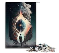 Puzzle da 1000 pezzi per adulti un cervello cosmico un buco nero un'opera d'arte un regalo di compleanno un'opera d'arte da parete 75x50 cm.