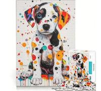 Puzzle da 1000 pezzi per adulti: un cucciolo di dalmata, gioco divertente, stimolante da completare, per rafforzare l'amore tra le coppie 38x26cm