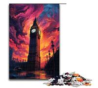 Puzzle da 1000 pezzi per adulti "Un grande campanile sopra la città" Il gioco è ideale come regalo per tutta la famiglia 1000 pezzi (75x50 cm)