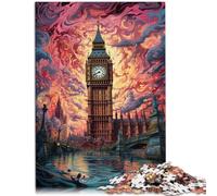 Puzzle da 1000 pezzi per adulti Un grande campanile sopra la città impegnativo puzzle difficile grande regalo 38 x 52 cm per 14 anni