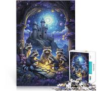 Puzzle da 1000 pezzi per adulti Un incontro fantasy con il procione Giochi divertenti Decorazione murale Regali unici per compleanno e Natale 75x50cm