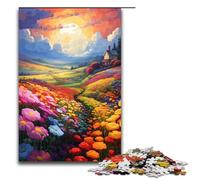 Puzzle da 1000 pezzi per adulti Un mare di fiori nella fattoria Gioco puzzle ideale come regalo per tutta la famiglia 75x50 cm