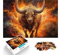 Puzzle da 1000 pezzi per adulti Un toro infuocato Antistress Vacanza in patria Uccidere il tempo offerte come regali per tutta la famiglia 75x50cm