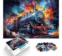 Puzzle da 1000 pezzi per adulti, un treno che può guidare attraverso tutta la famiglia, regali di compleanno per adolescenti a partire dai 14 anni, 26 x 38 cm