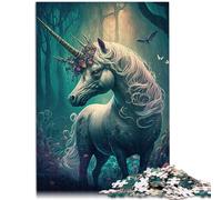 Puzzle da 1000 pezzi per adulti Un unicorno dei cartoni animati Difficile puzzle 26x38cm intera famiglia per adolescenti dai 14 anni in su.