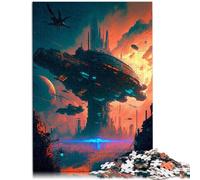 Puzzle da 1000 pezzi per adulti Una città del futuro - giochi divertenti per completare tutta la famiglia sofisticata, ma divertente e divertente adolescente dai 14 anni in su, 26 x 38 cm