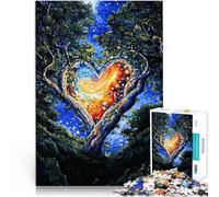 Puzzle da 1000 pezzi per adulti Una galassia tra gli alberi Giocattolo educativo per l'apprendimento è ideale come regalo per tutta la famiglia 52x38cm